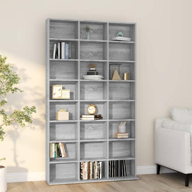 CD Multimedia Cabinet Union Rustic Size: 102 x 23 x 177 cm, Colour: Grey Sonoma on Productcaster.