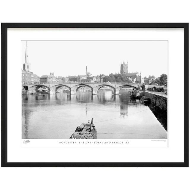 Worcester, The Cathedral And Bridge 1891 by Francis Frith - Single Picture Frame Print The Francis Frith Collection Size: 40cm H x 50cm W x 2.3cm D on Productcaster.