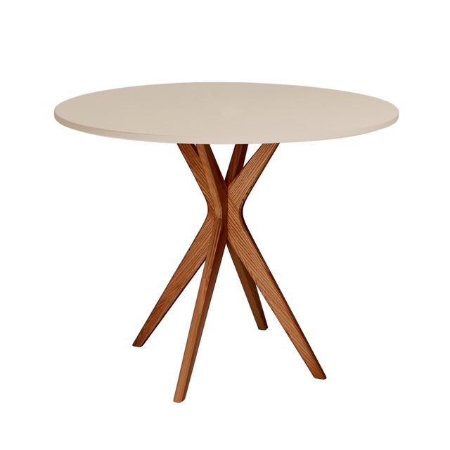 Riviere Round 90cm George Oliver Table Top Colour: Beige on Productcaster.