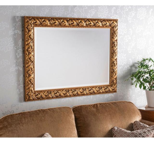 Accent Mirror Mercer41 Finish: Gold, Size: 107cm H x 76cm W on Productcaster.