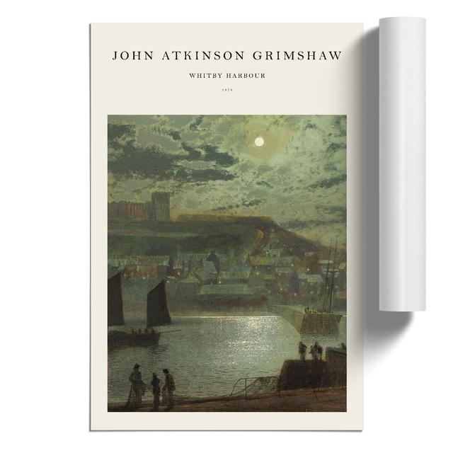 Whitby Harbour Vol.2 by John Atkinson Grimshaw - Unframed Painting East Urban Home Size: 59cm H x 42cm W x 0.1cm D on Productcaster.