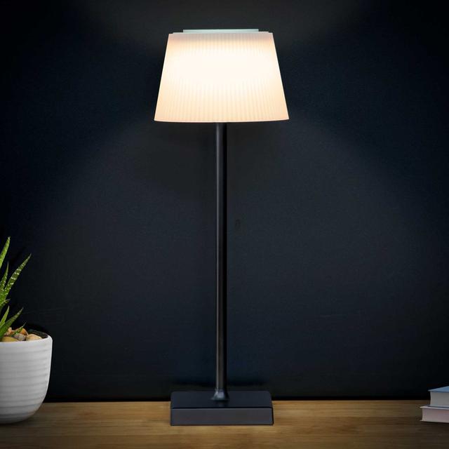 Duanesburg USB Buffet Lamp Latitude Run Base Finish: Black on Productcaster.