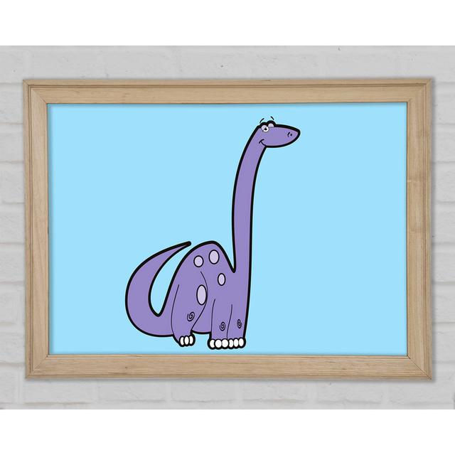 Tall Dinosaur Baby Blue - Single Picture Frame Art Prints Bright Star Size: 29.7cm H x 42cm W x 1.5cm D on Productcaster.