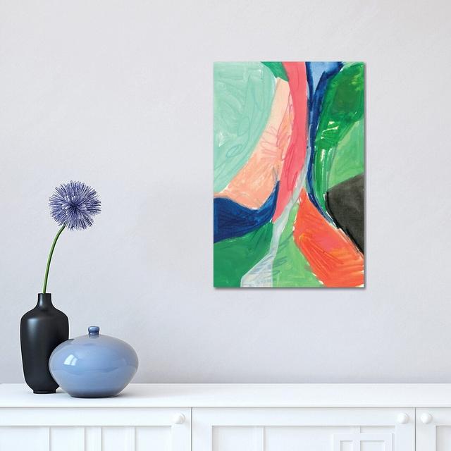 Painterly Color Block by - Gallery-Wrapped Canvas Giclée Metro Lane Size: 45.72cm H x 30.48cm W on Productcaster.