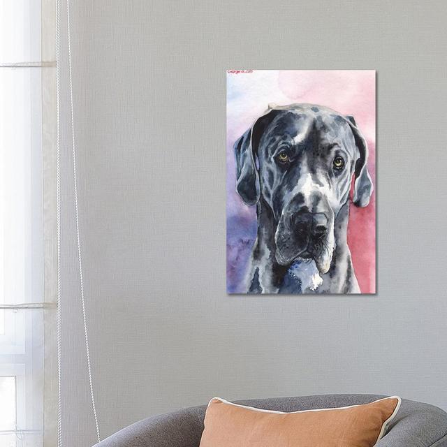 Great Dane III by George Dyachenko - Wrapped Canvas Print ClassicLiving Size: 66.04cm H x 45.72cm W x 3.81cm D on Productcaster.