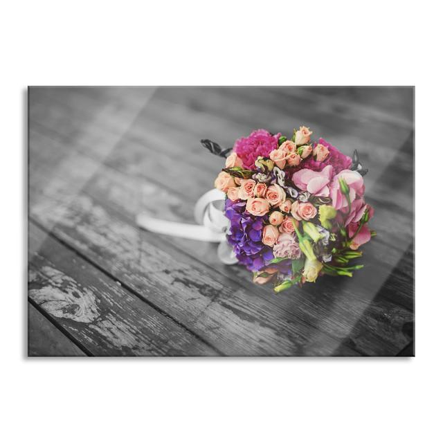 Beautiful Bouquet of Flowers - Unframed Photograph on Glass Brayden Studio Size: 60cm H x 80cm W x 0.4cm D on Productcaster.