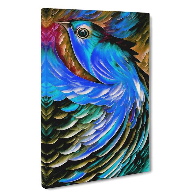 XV1022-3556X Portrait Of A Bird No.1 - Print Marlow Home Co. Size: 76cm H x 50cm W, Format: Wrapped Canvas, Matte Colour: No Matte on Productcaster.