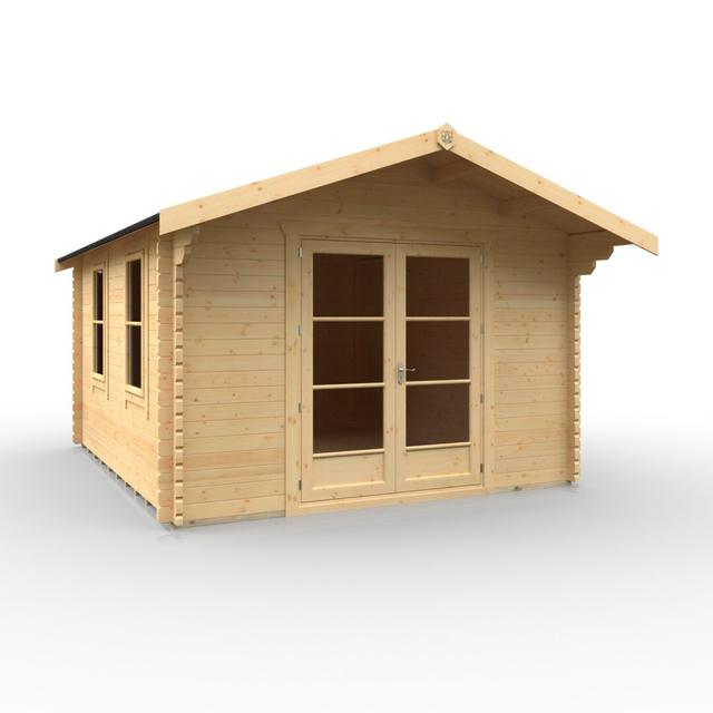 The Kipling Tongue & Groove Log Cabin 14x12w Tiger Sheds on Productcaster.