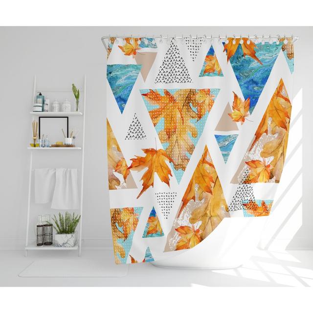 Nolan Polyester Shower Curtain Isabelline Size: 168cm H x 168cm W on Productcaster.