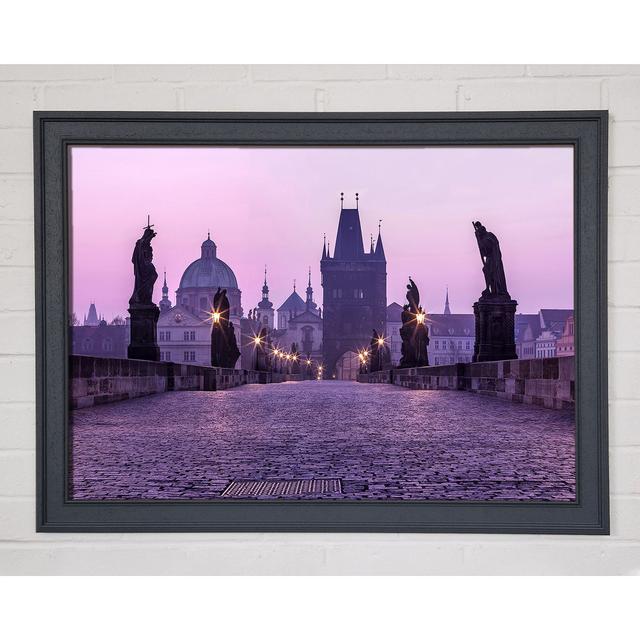 Charles Bridge At Dusk - Single Picture Frame Art Prints Latitude Run Size: 59.7cm H x 84.1cm W x 1.5cm D on Productcaster.