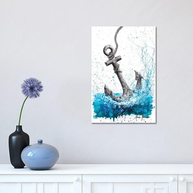 Drift And Anchor by Ashvin Harrison - Print on Canvas Breakwater Bay Format: Wrapped Canvas, Size: 45.72cm H x 30.48cm W x 1.91cm D on Productcaster.