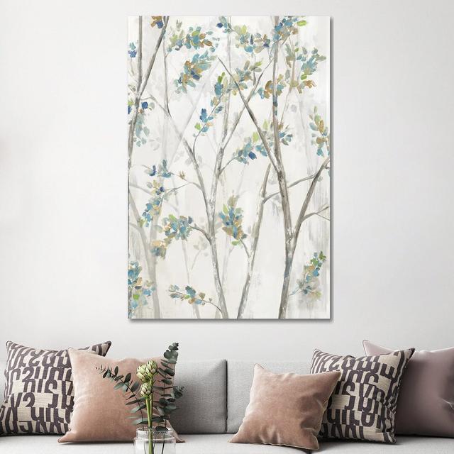 Delicate Branches by Eva Watts - Wrapped Canvas Painting ClassicLiving Size: 152.4cm H x 101.6cm W x 3.81cm D on Productcaster.