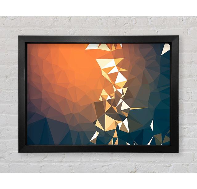 Triangle Shapes Warmth - Single Picture Frame Art Prints Bright Star Size: 84.1cm H x 118.9cm W on Productcaster.