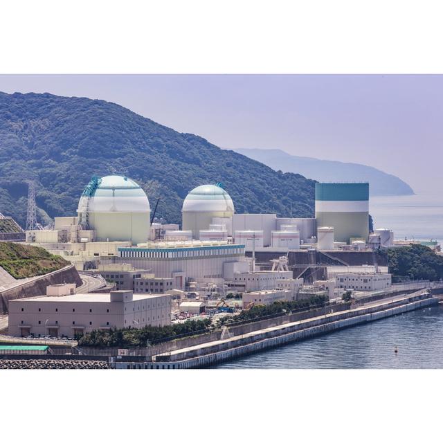 Ikata Nuclear Power Plant in Japan - Wrapped Canvas Photograph Ebern Designs Size: 81cm H x 122cm W x 3.8cm D on Productcaster.