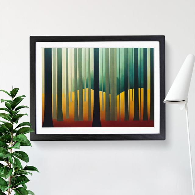 Awe Inspiring Abstract Forest - Picture Frame Graphic Art Alpen Home Frame Colour: Black Framed, Size: 34cm H x 46cm W x 2cm D on Productcaster.