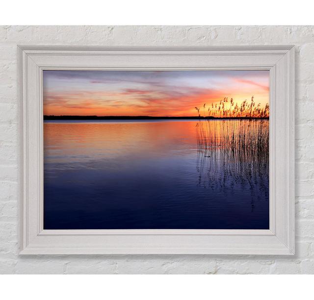 Serene Sunset Framed Print Ebern Designs Size: 29.7cm H x 42cm W on Productcaster.