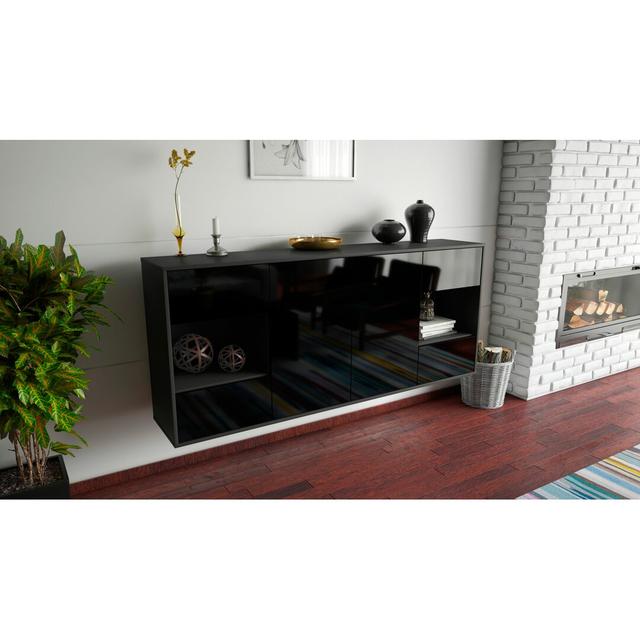 Liverpool Sideboard Ebern Designs Colour (Body/Front): Anthracite/Black on Productcaster.