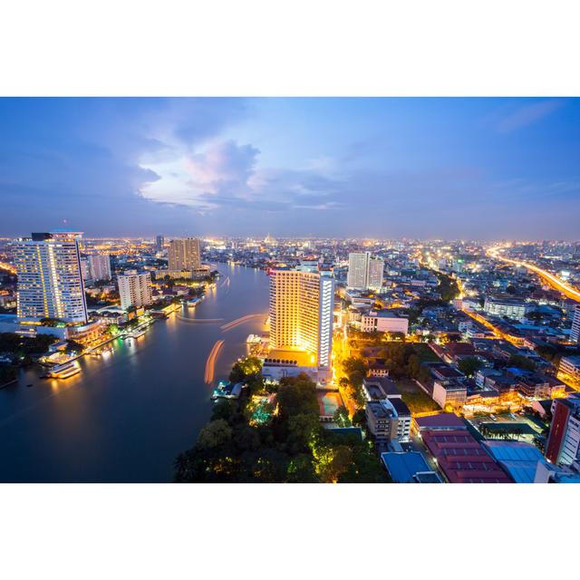 Verdon Bangkok Skyline At Dusk by Vichie81 - Print Latitude Run Size: 51cm H x 76cm W x 3.8cm D on Productcaster.