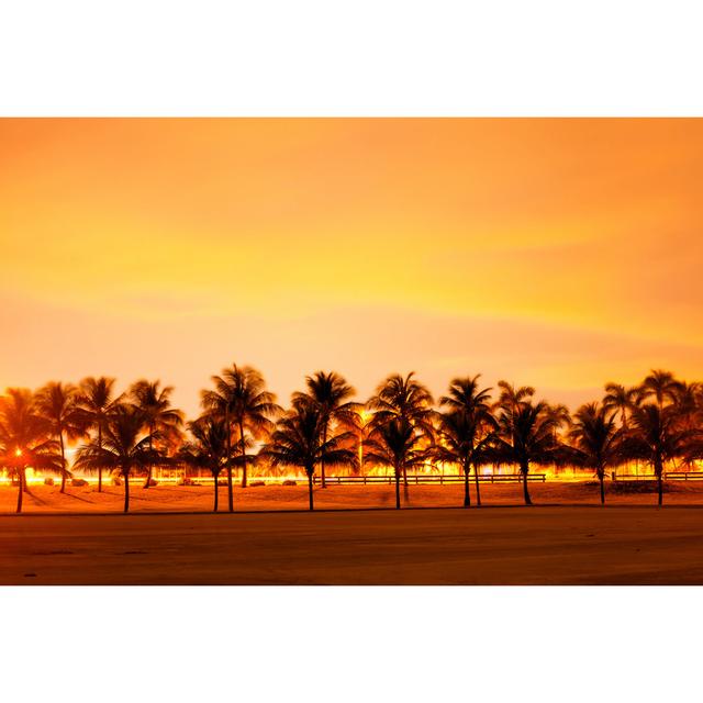 Colourful Sunset or Sunrise - Wrapped Canvas Photograph Bay Isle Home Size: 81cm H x 122cm W x 3.8cm D on Productcaster.