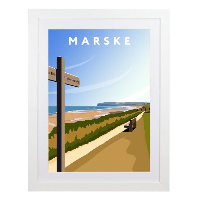 Marske by Richard O'Neil - Graphic Art Prin on Paper East Urban Home Format: White Wood Frame, Size: 43.5 cm H x 33.5 cm W x 2.2 cm D on Productcaster.