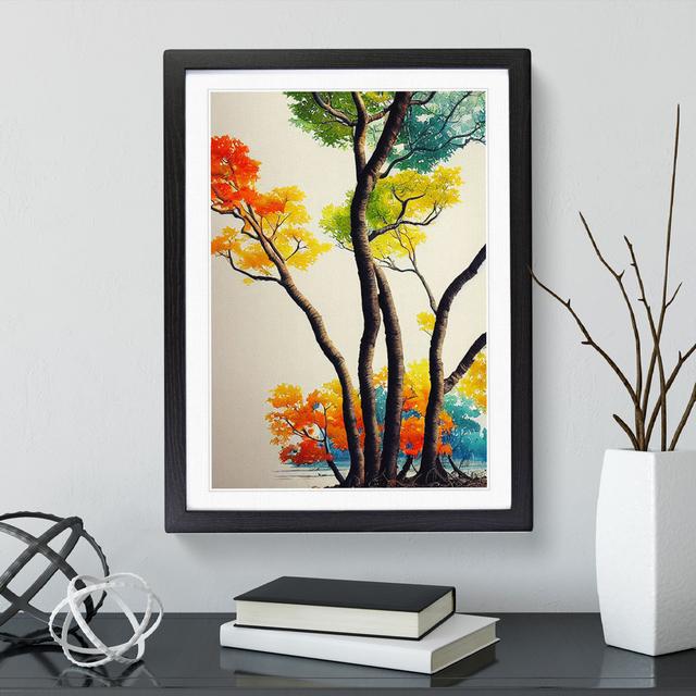 Intoxicating Tree - Single Picture Frame Print Marlow Home Co. Size: 34cm H x 25cm W, Frame Colour: Black on Productcaster.