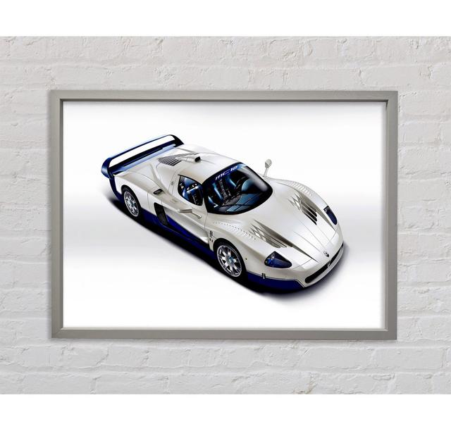 Maserati Racing Machine - Single Picture Frame Art Prints on Canvas Bright Star Size: 100cm H x 141.4cm W on Productcaster.