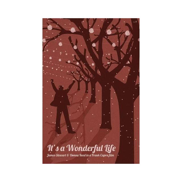 It's a Wondeful Life by Claudia Varosio - Graphic Art Print on Canvas Corrigan Studio Size: 101.6cm H x 66.04cm W x 3.81cm D, Format: Wrapped Canvas on Productcaster.