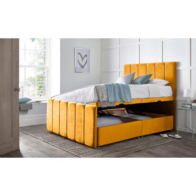 Divan Bed Barbados Fairmont Park Colour: Mustard, Size: Small Single (2'6) on Productcaster.