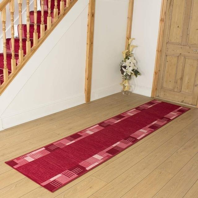 Bale Looped/Hooked Red Indoor/Outdoor Rug ClassicLiving Rug Size: Runner 100cm x 480cm on Productcaster.