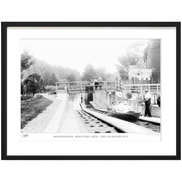 'Maidenhead, Boulters Lock, the Elevator 1913' by Francis Frith - Picture Frame Photograph Print on Paper The Francis Frith Collection Size: 40cm H x on Productcaster.