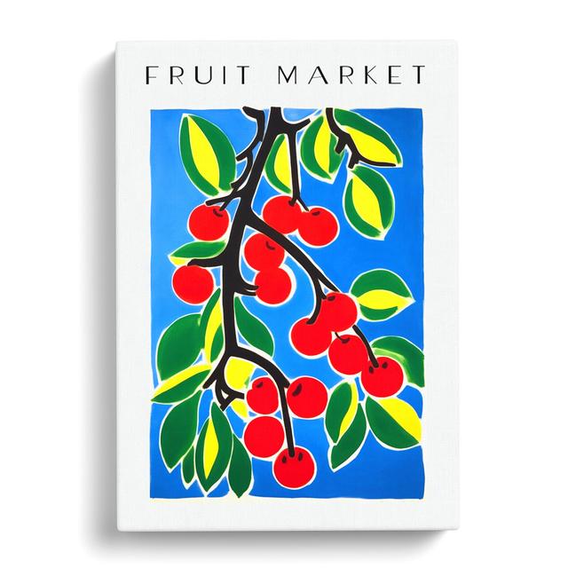 XMKTMKT-348 Fruit Market Exhibition Cherry Vol.4 - Wrapped Canvas Print George Oliver Size: 50cm H x 35cm W x 3cm D on Productcaster.