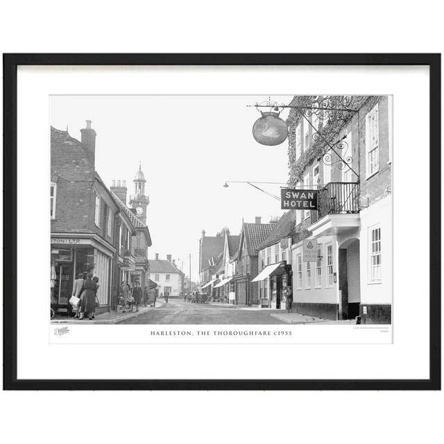 'Harleston, the Thoroughfare C1955' by Francis Frith - Picture Frame Photograph Print on Paper The Francis Frith Collection Size: 45cm H x 60cm W x 2. on Productcaster.