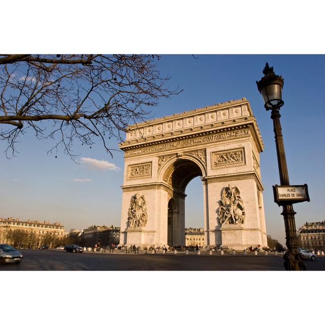 Aragorn Arc De Triomphe In Paris - Wrapped Canvas Photograph 17 Stories Size: 81cm H x 122 cm W x 3.8cm D on Productcaster.