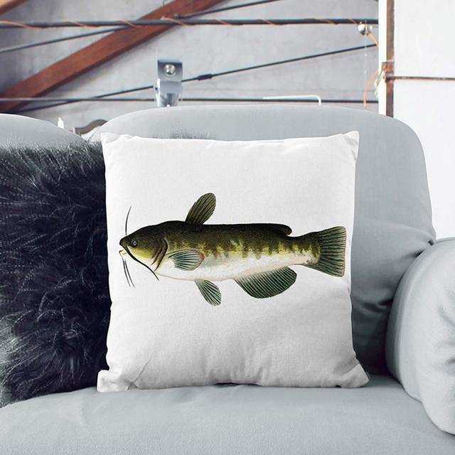 Bullhead Fish by Sherman F. Denton Cushion with Filling East Urban Home Size: 55 x 55 cm on Productcaster.