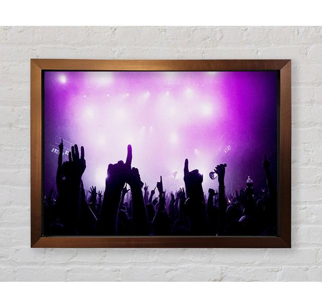 Purple Rave Framed Print Ebern Designs Size: 84.1cm H x 118.1cm W on Productcaster.