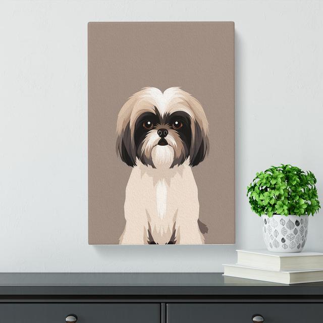 Shih Tzu Minimalism No.4 - No Frame Art Prints Marlow Home Co. Size: 76cm H x 50cm W x 3cm D on Productcaster.