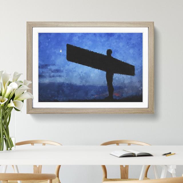 Angel of the North in Newcastle Vol.1 - Picture Frame Graphic Art East Urban Home Size: 36cm H x 48cm W x 2cm D, Frame Option: Oak Framed on Productcaster.