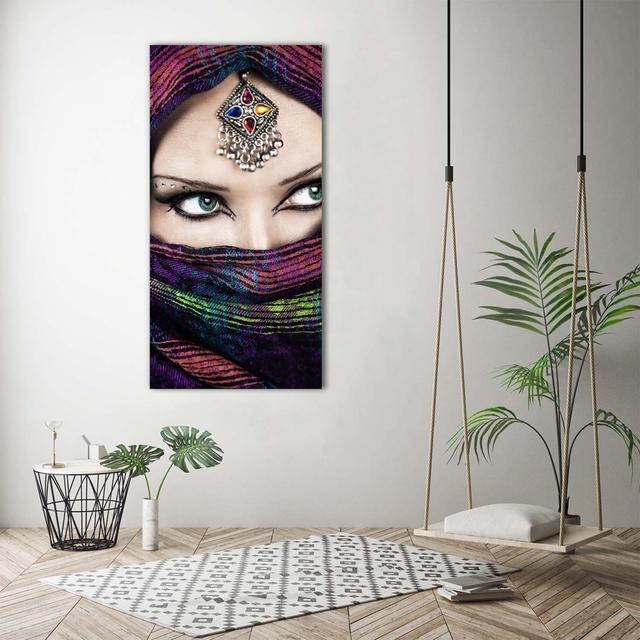 Indische Frau - Kunstdrucke auf Leinwand - Wrapped Canvas Canora Grey on Productcaster.