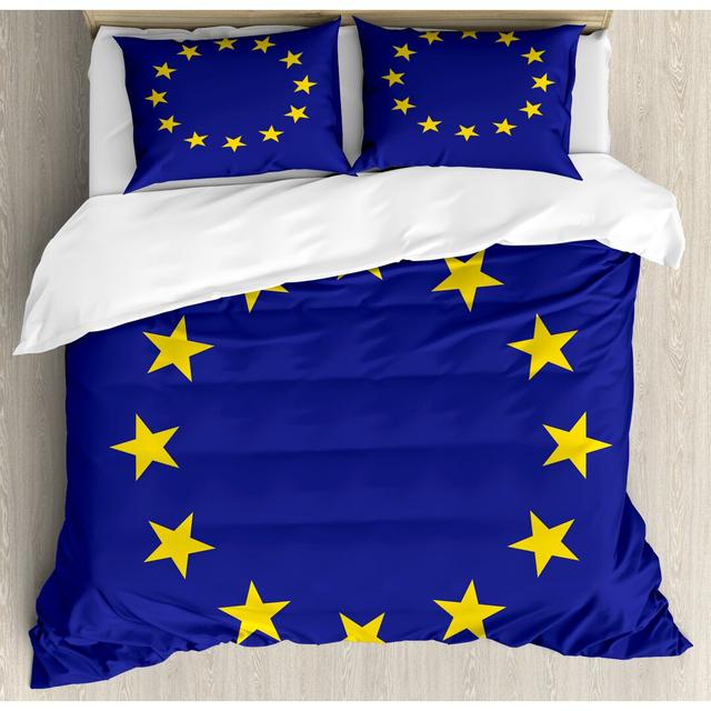 Breckan No Pattern [EU ONLY] Duvet Cover Set with Pillowcases 17 Stories Size: Kingsize - 2 Standard Pillowcases on Productcaster.