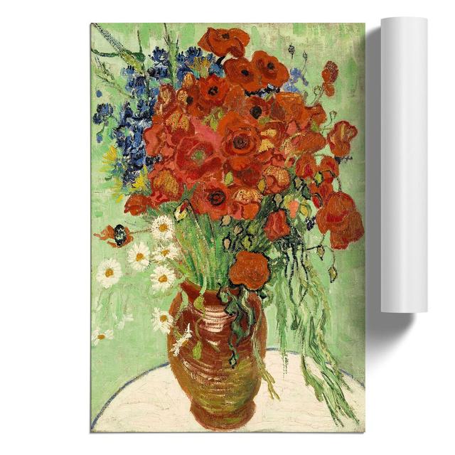 Still Life with Daisys by Vincent Van Gogh - Unframed Painting East Urban Home Size: 59cm H x 42cm W x 0.1cm D on Productcaster.