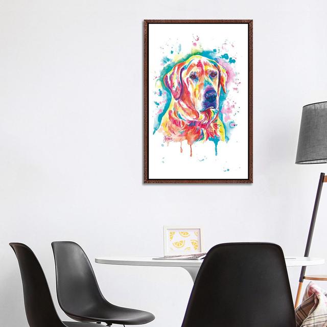 Sanson Perro Colorido by Yubis Guzman - Gallery-Wrapped Canvas Giclée on Canvas Lark Manor Size: 101.6cm H x 66.04cm W x 3.81cm D, Format: Classic Woo on Productcaster.