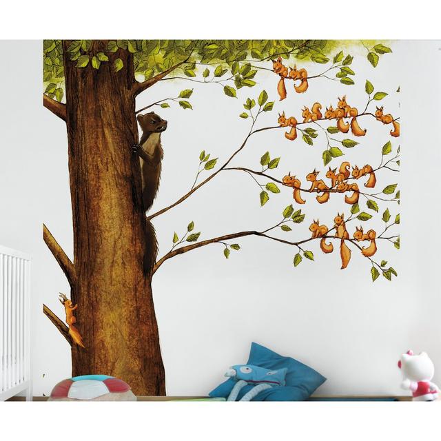 Squirrel Semi-Gloss Wallpaper Roll East Urban Home Material quality: Standard (110g/m²), Size: 2.88m x 288cm on Productcaster.