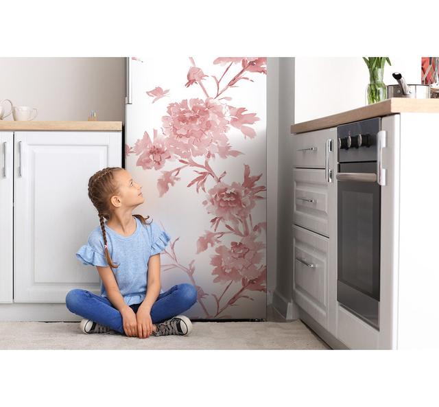 Pastel Flowers Fridge Magnetic Door Sticker East Urban Home on Productcaster.