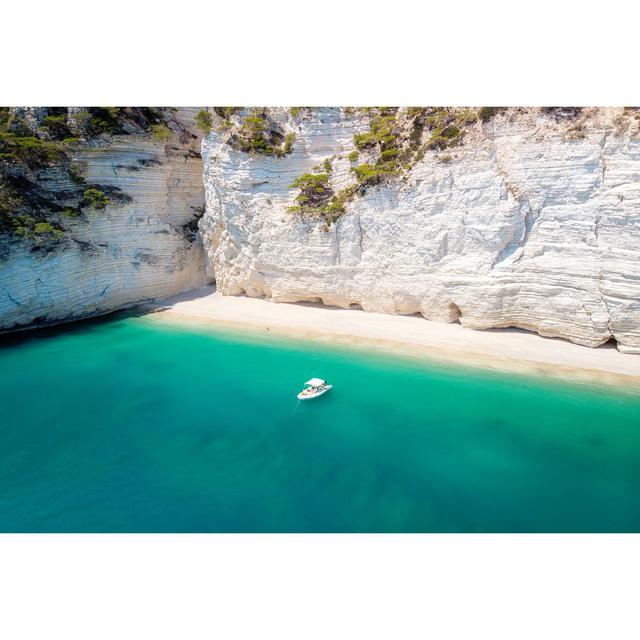 Small Boat In Natural Park Gargano by DpVUE.images - Wrapped Canvas Print Breakwater Bay Size: 20cm H x 30cm W on Productcaster.