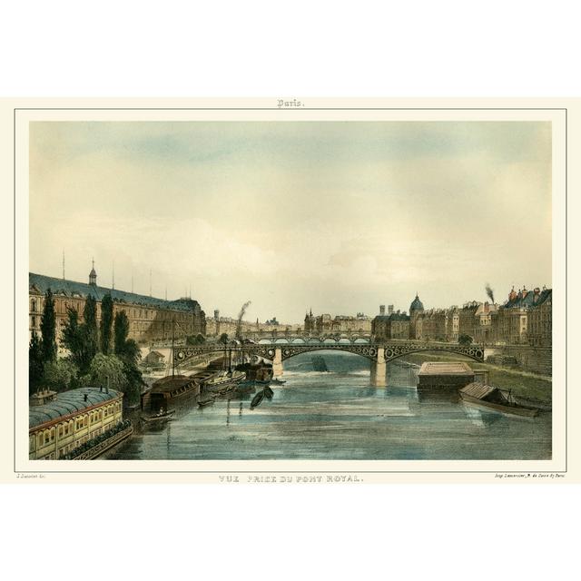 Vue Du Pont Royal - Wrapped Canvas Painting Marlow Home Co. Size: 20cm H x 30cm W on Productcaster.