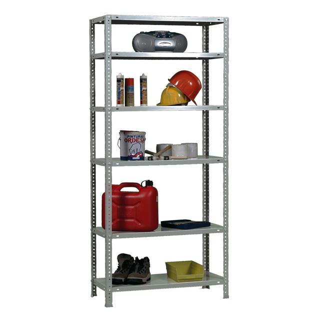 6 Shelf Shelving Unit WFX Utility Finish: Galvanized, Size: 200cm H x 90cm W x 40cm D on Productcaster.