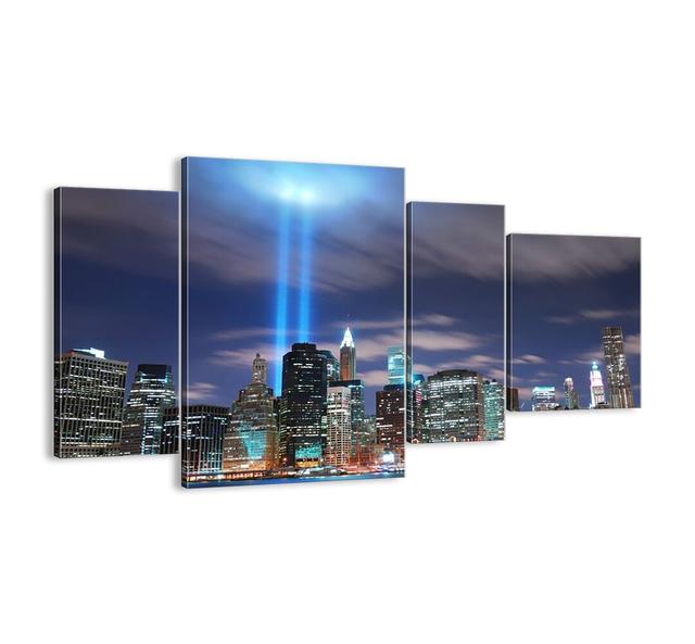 Reach the Sky with Light - 4 Piece Unframed Graphic Art Print Set on Canvas Brayden Studio Size: 70cm H x 120cm W x 1.8cm D on Productcaster.