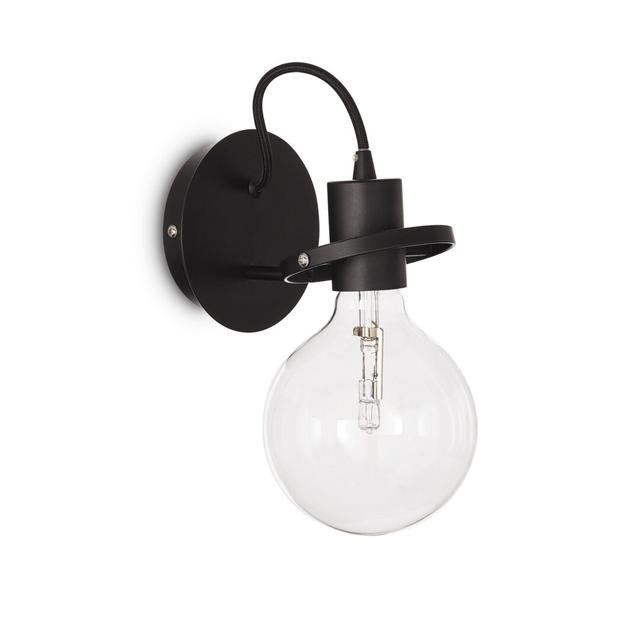 1 - Light Armed Sconce (Set of 2) Ideal Lux Fixture Finish: Black on Productcaster.