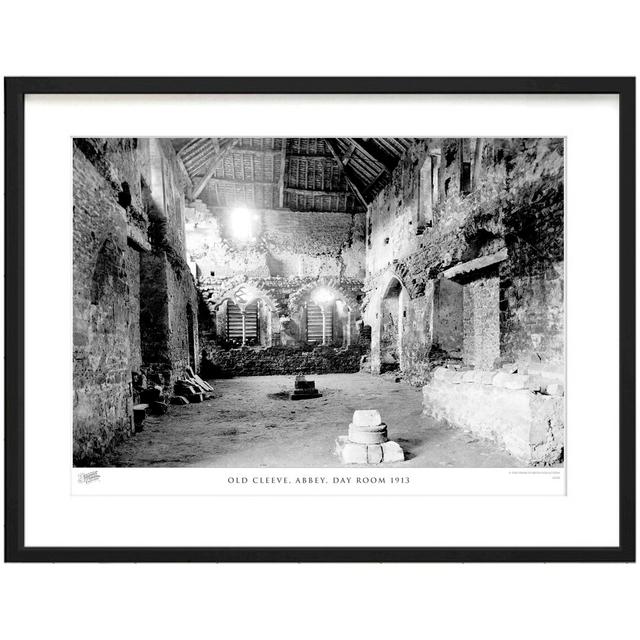 'Old Cleeve, Abbey, Day Room 1913' - Picture Frame Photograph Print on Paper The Francis Frith Collection Size: 28cm H x 36cm W x 2.3cm D on Productcaster.