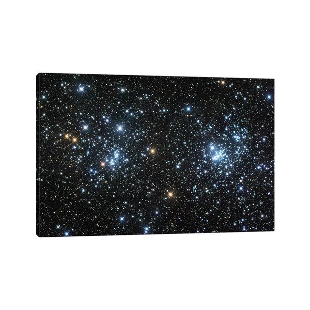 Double Cluster by Robert Gendler - Wrapped Canvas Gallery-Wrapped Canvas Giclée Metro Lane Size: 30.48cm H x 45.72cm W on Productcaster.